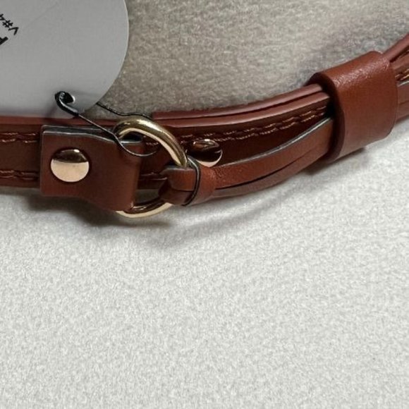 Wide Flat Brim Faux Suede Poly Buckle Fashion Hat Cream Minimalist Boho Chic OS - Picture 4 of 6